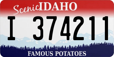 ID license plate I374211