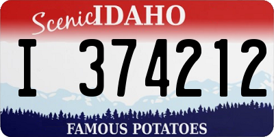 ID license plate I374212