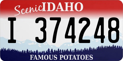 ID license plate I374248