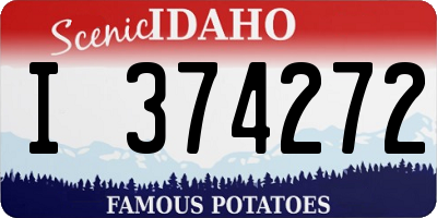 ID license plate I374272