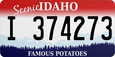 ID license plate I374273
