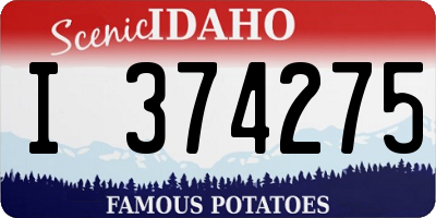 ID license plate I374275