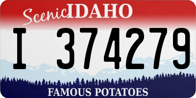 ID license plate I374279