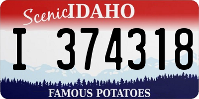 ID license plate I374318