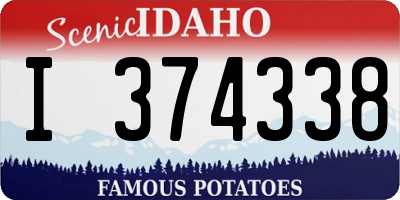 ID license plate I374338