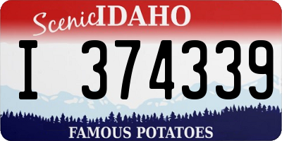 ID license plate I374339