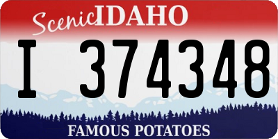 ID license plate I374348
