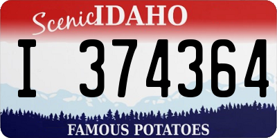 ID license plate I374364