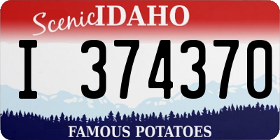 ID license plate I374370