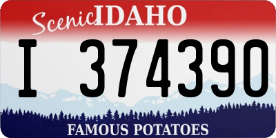ID license plate I374390