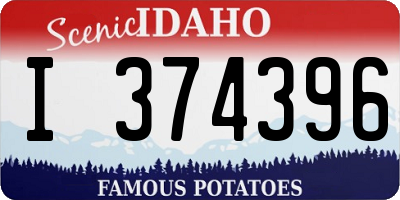 ID license plate I374396