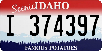 ID license plate I374397