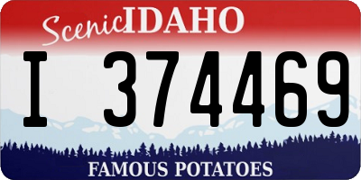 ID license plate I374469