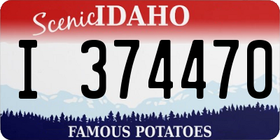 ID license plate I374470