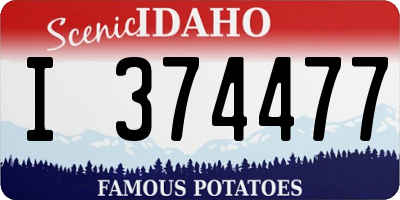 ID license plate I374477