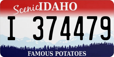 ID license plate I374479