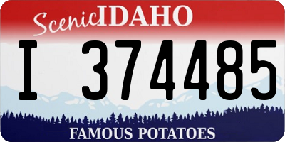 ID license plate I374485