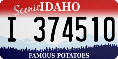 ID license plate I374510