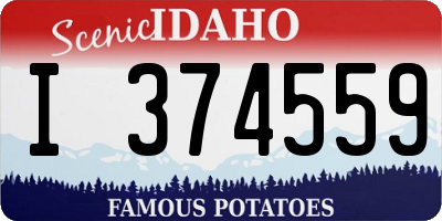 ID license plate I374559