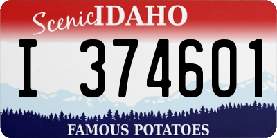 ID license plate I374601
