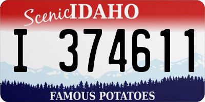ID license plate I374611