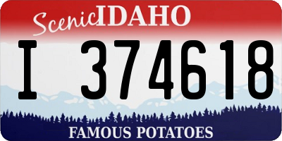 ID license plate I374618