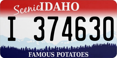 ID license plate I374630