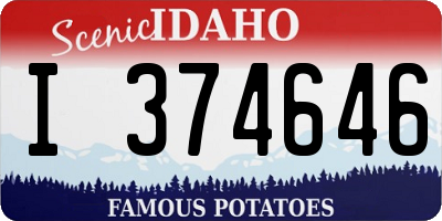 ID license plate I374646