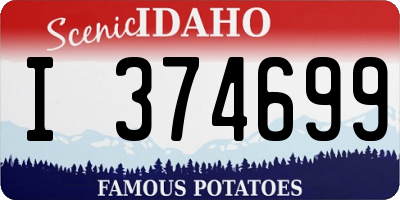 ID license plate I374699