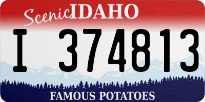 ID license plate I374813