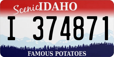 ID license plate I374871