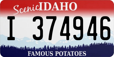ID license plate I374946