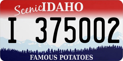 ID license plate I375002