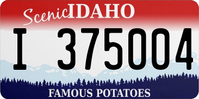 ID license plate I375004