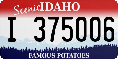 ID license plate I375006