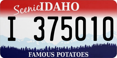 ID license plate I375010