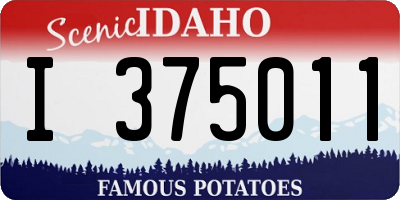 ID license plate I375011