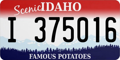 ID license plate I375016