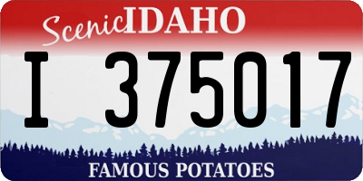 ID license plate I375017
