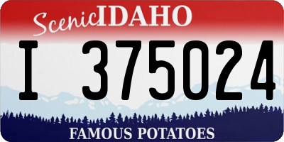 ID license plate I375024