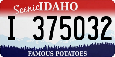 ID license plate I375032
