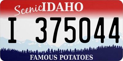 ID license plate I375044