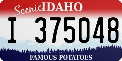 ID license plate I375048