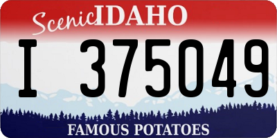 ID license plate I375049