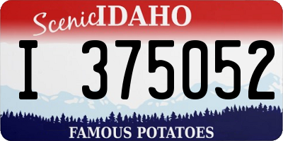 ID license plate I375052
