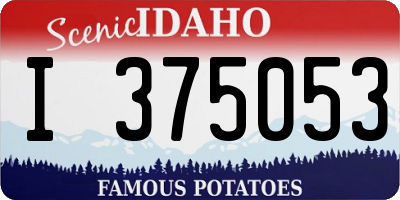 ID license plate I375053