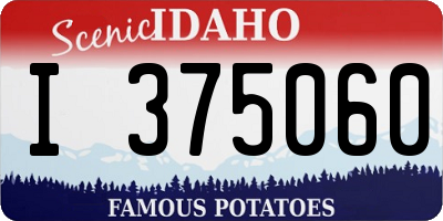 ID license plate I375060