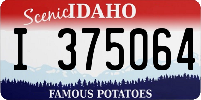 ID license plate I375064