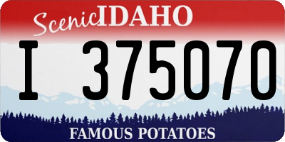 ID license plate I375070