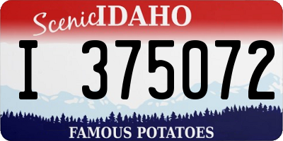 ID license plate I375072